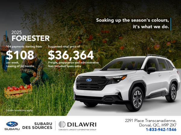 Get the 2025 Forester!