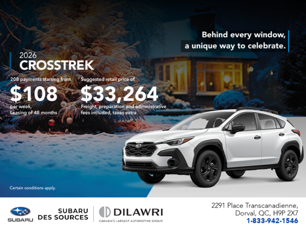 Get the 2026 Crosstrek today!