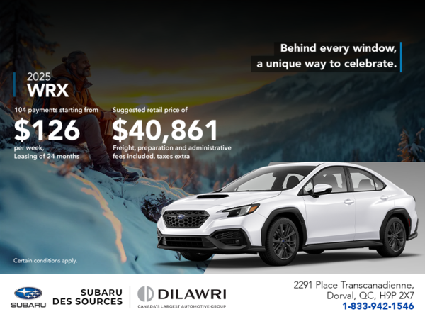 Get the 2025 WRX today!