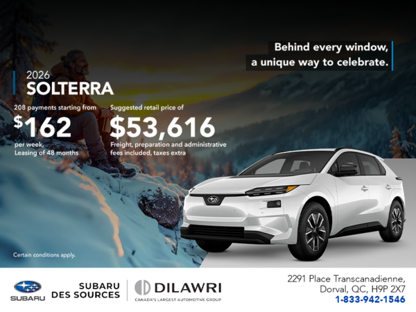 Get the 2026 Solterra today!