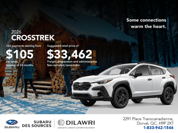 Get the 2026 Crosstrek today!