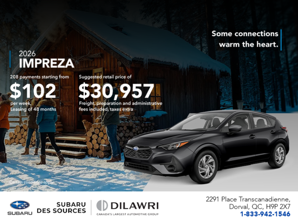 Get the 2026 Impreza!