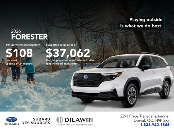 Get the 2026 Forester!
