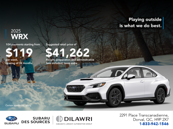 Get the 2026 WRX today!