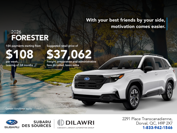 Get the 2026 Forester!