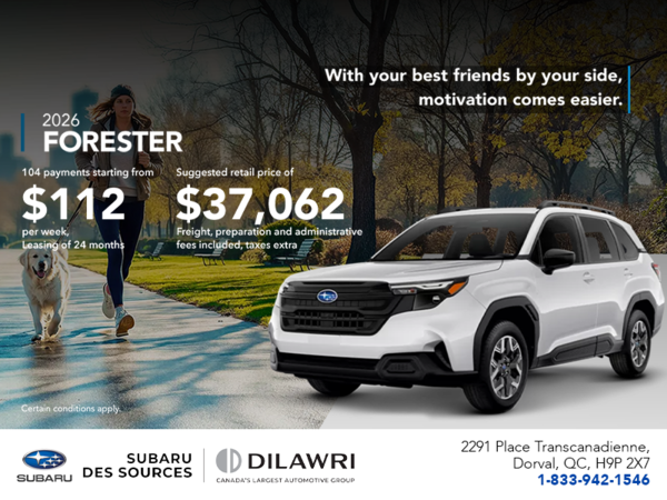 Get the 2026 Forester!