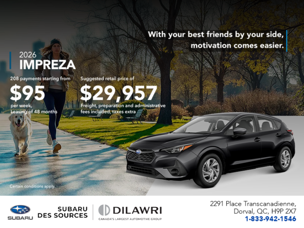 Get the 2026 Impreza!