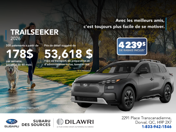 Procurez-vous le Trailseeker 2026!
