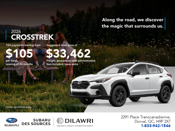 Get the 2026 Crosstrek today!