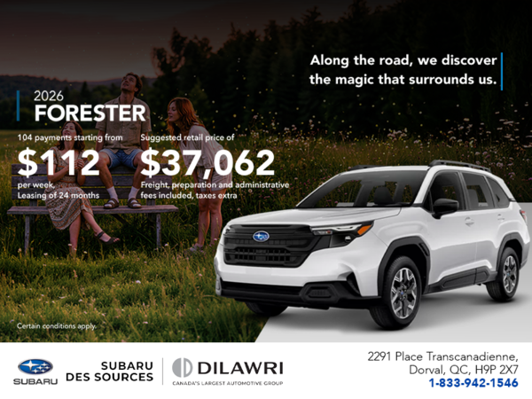 Get the 2026 Forester!