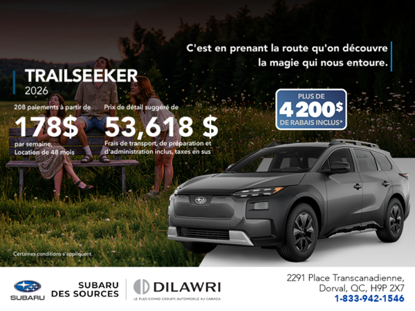 Procurez-vous le Trailseeker 2026!