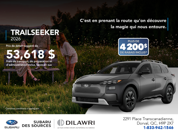 Procurez-vous le Trailseeker 2026!