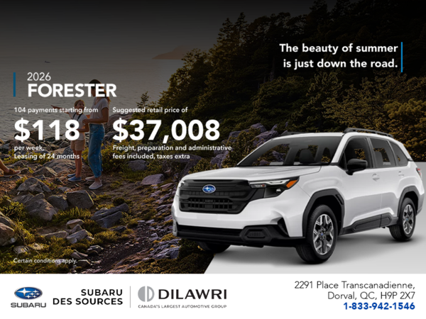 Get the 2026 Forester!