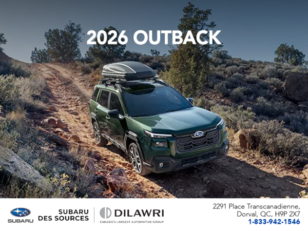 Get the 2026 Outback today!
