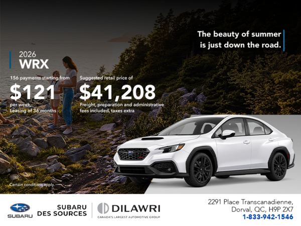 Get the 2026 WRX today!