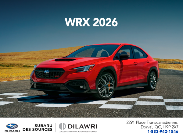 Procurez-vous la WRX 2026!