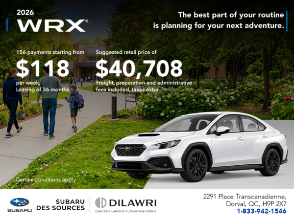 2026 Subaru WRX