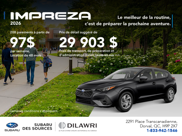 Subaru Impreza 5-door 2026