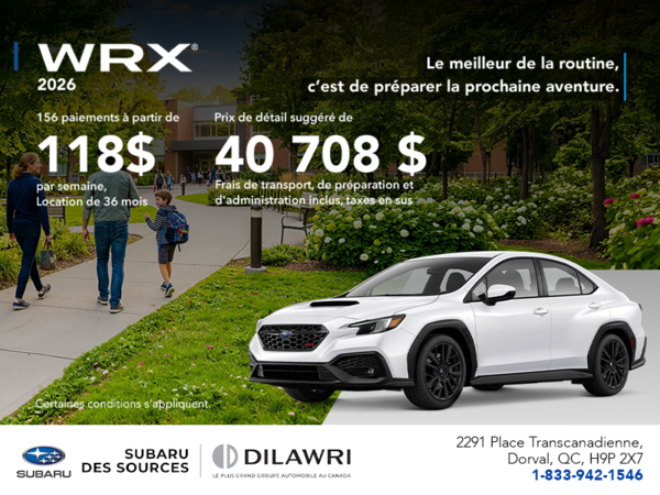 Subaru WRX 2026