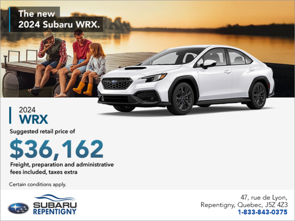 Get the 2024 WRX today!