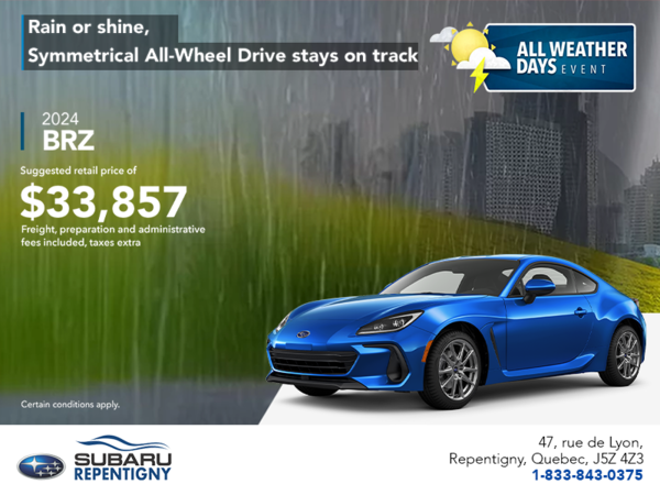 Get the 2024 BRZ today!