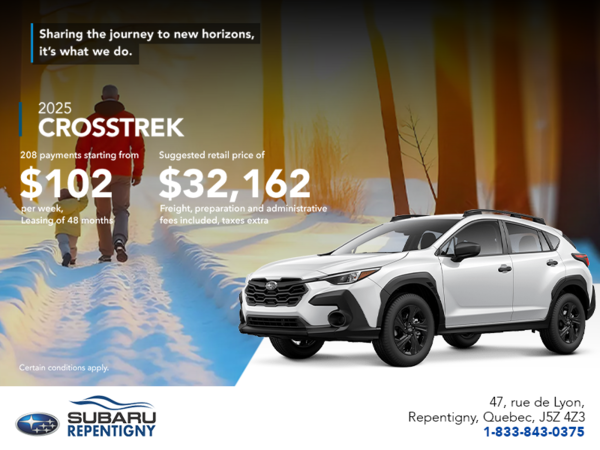 Get the 2025 Crosstrek today!