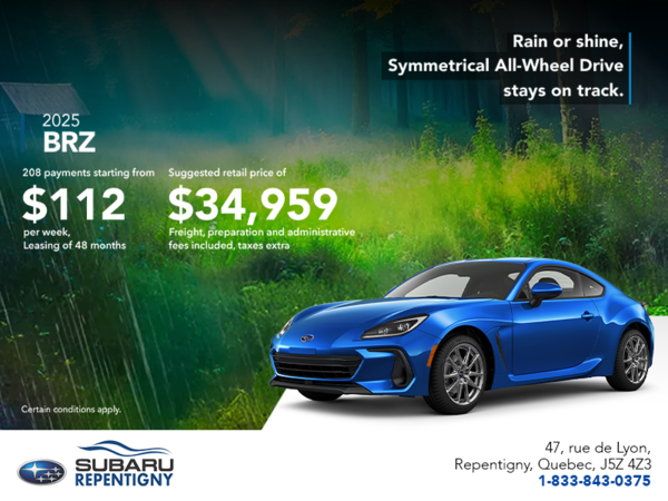 Get the 2025 BRZ today!