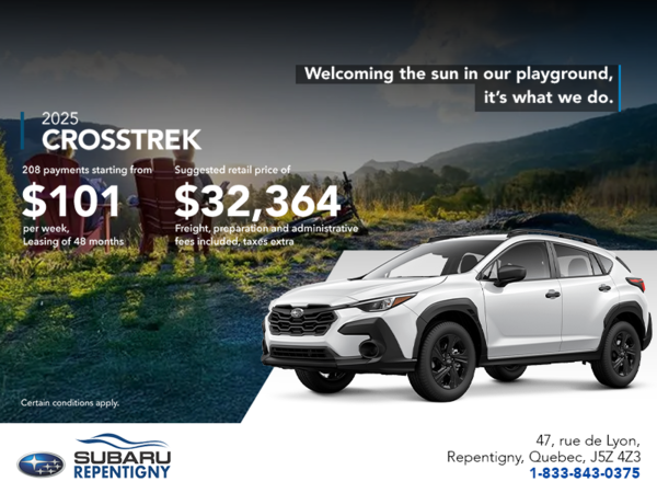 Get the 2025 Crosstrek today!