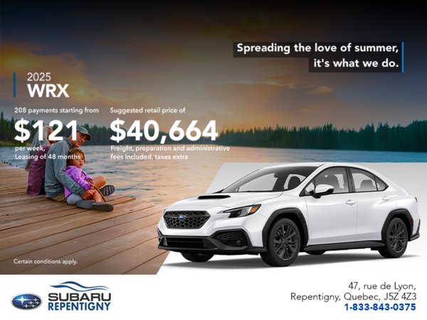 Get the 2025 WRX today!