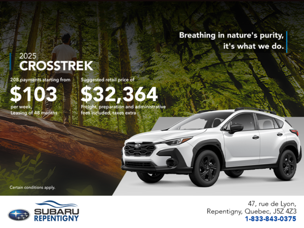 Get the 2025 Crosstrek today!