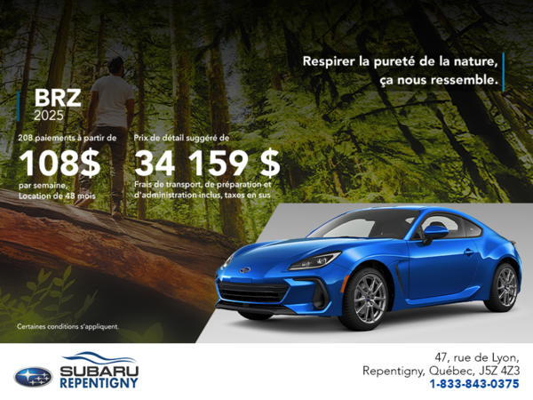 Procurez-vous la BRZ 2025!