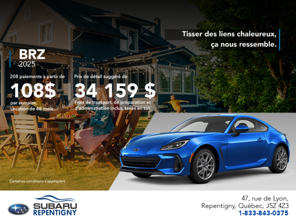 Procurez-vous la BRZ 2025!
