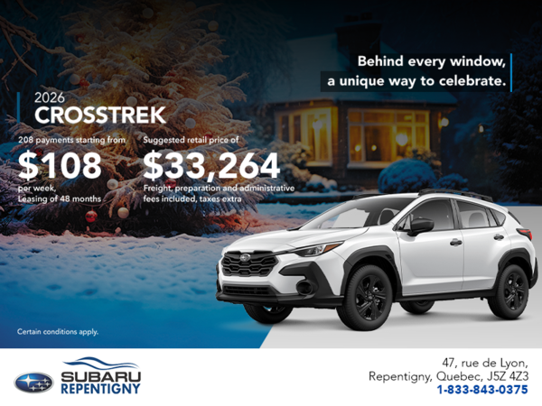 Get the 2026 Crosstrek today!