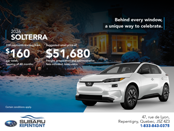 Get the 2026 Solterra today!
