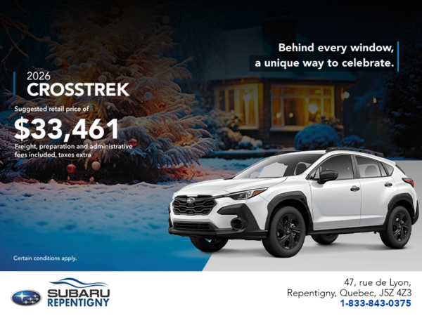 Get the 2026 Crosstrek today!