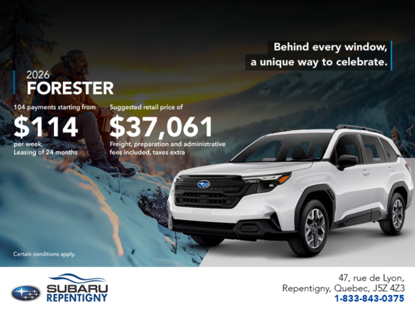 Get the 2026 Forester!