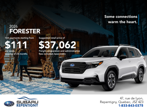 Get the 2026 Forester!