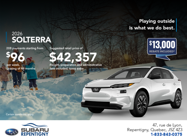 Get the 2026 Solterra today!