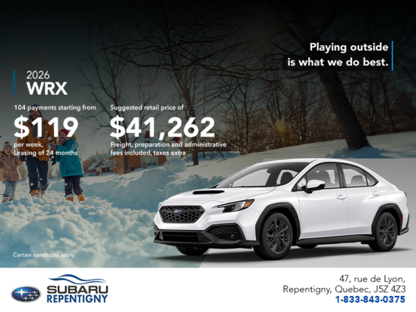 Get the 2026 WRX today!