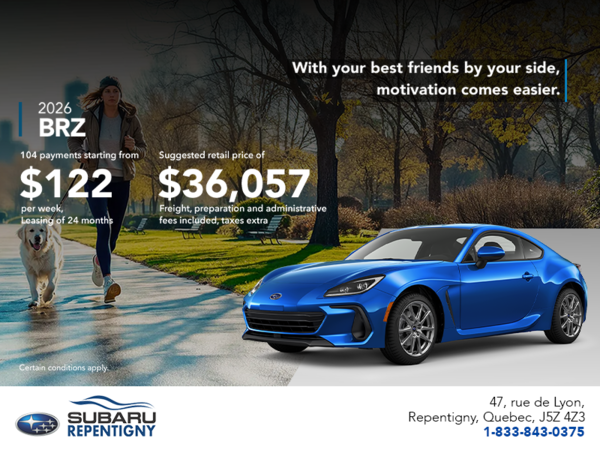 Get the 2026 BRZ today!