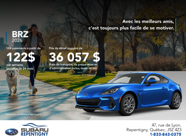 Procurez-vous la BRZ 2026!
