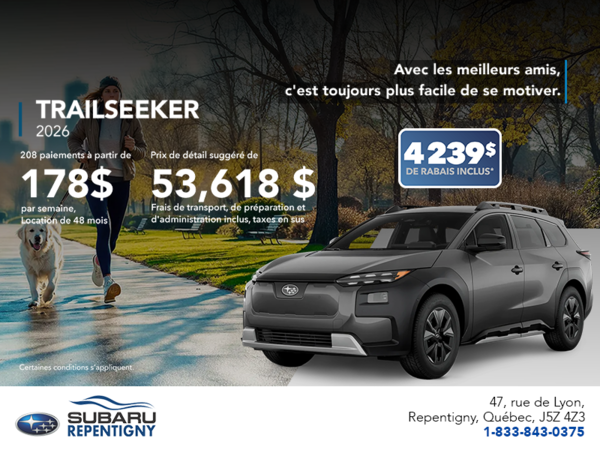 Procurez-vous le Trailseeker 2026!