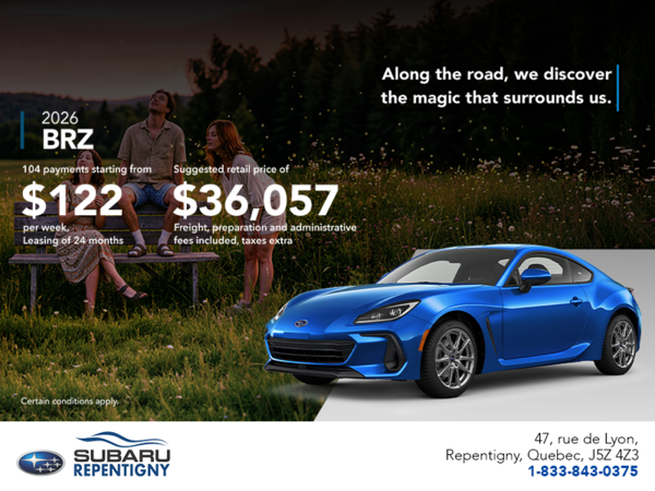 Get the 2026 BRZ today!