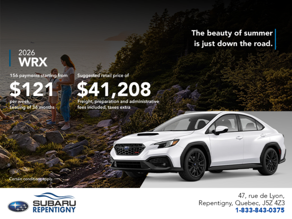 Get the 2026 WRX today!