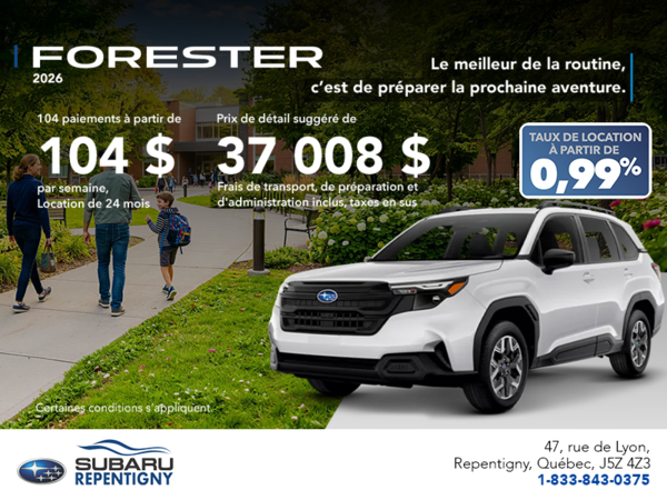 Subaru Forester 2026