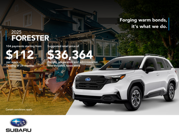 Get the 2025 Forester!