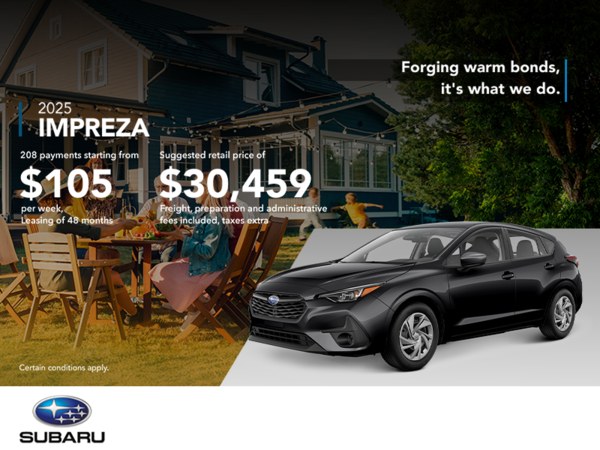 Get the 2025 Impreza!