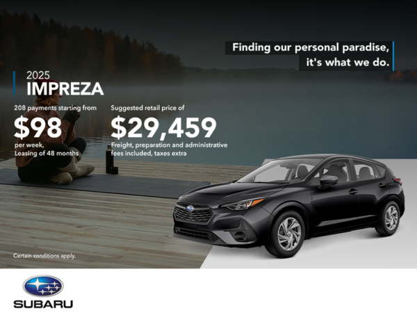 Get the 2025 Impreza!