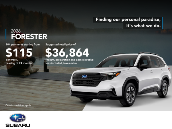 Get the 2026 Forester!