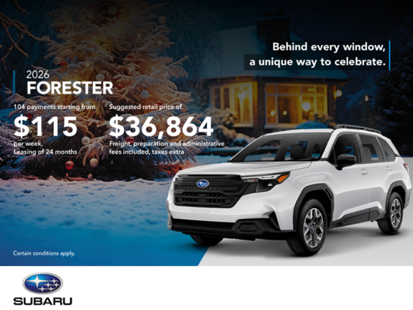 Get the 2026 Forester!